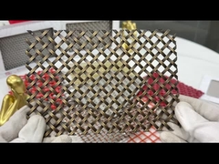 アンティーク プラテッド 銅 装飾用 ワイヤー メッシュ 格子 方形 穴 1m 幅