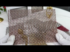 隔壁 織り銅 ステンレス スチール クリップド ワイヤー メッシュ 4×8m 家具用