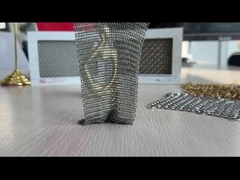 装飾用チェーンメイルリング・メッシュカーテンスクリーン 建物のファサード 天然色