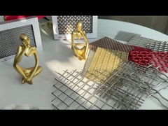 Eco編まれる友好的な2-6mm装飾的なワイヤー グリルの正方形