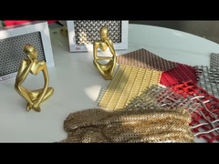 4mm ダイア織り アルミ金属 セキン 布 アンティウェア デコレーション パーティション コーティング