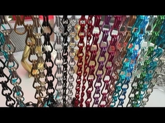 11mm 23mm サンドカラー アルミニウムチェーン フライスクリーン ドアカーテン アンチウェア