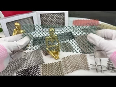 OEM ステンレス鋼 メタルコイル ドレッパー 織布線網シャワーカーテン