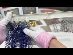 2.8kg/M2 304 ステンレススチール メタルコイルカーテン 建築外装