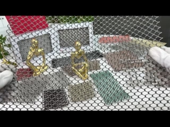 20m アルミニウム合金金属コイル カーテン 10.7mm 厚さ 溶解酸化