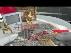 316 ステンレス鋼 装飾用メタルメッシュシート 2'X2' 8フィート長さ