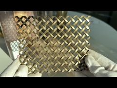 5フィート 折りたたまれたステンレス鋼の装飾用ワイヤ網格子 43.2% オープンエリア