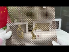 硬い織り 4m ステンレス鋼 装飾用ワイヤ網 キャビネット 天然色