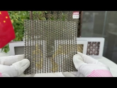 ODM PVD 銅織物ロック クリップワイヤーメッシュ 3.2mm パーティション メタルメッシュ