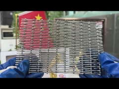 アルミニウム 3.3mm Decorative Woven Wire Mesh アノード化