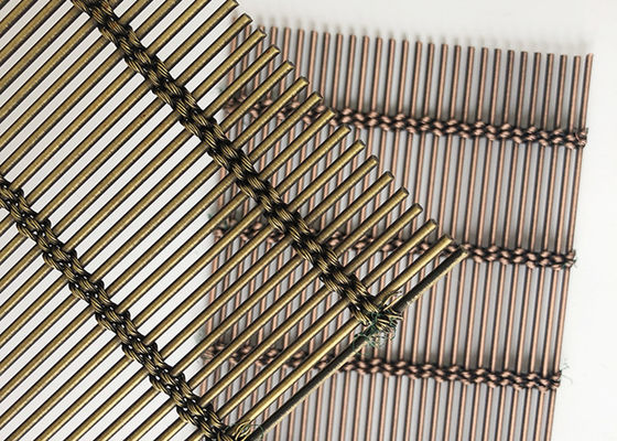 旧式な真鍮Ss316建築編まれた金属の網の適用範囲が広いBuilingの正面ワイヤー