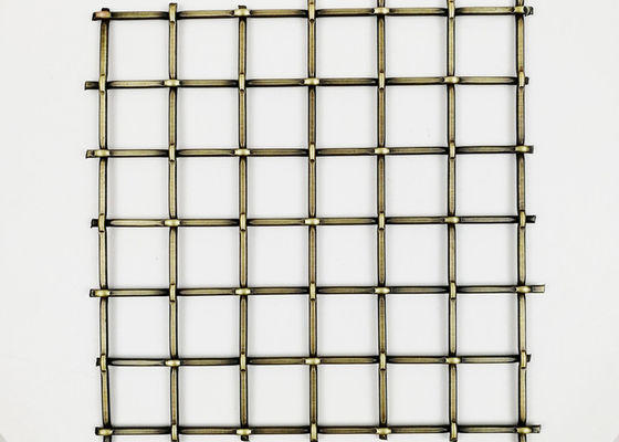 5.5mmの装飾的な真鍮のグリルRustproofingは金属線の網階段柵を