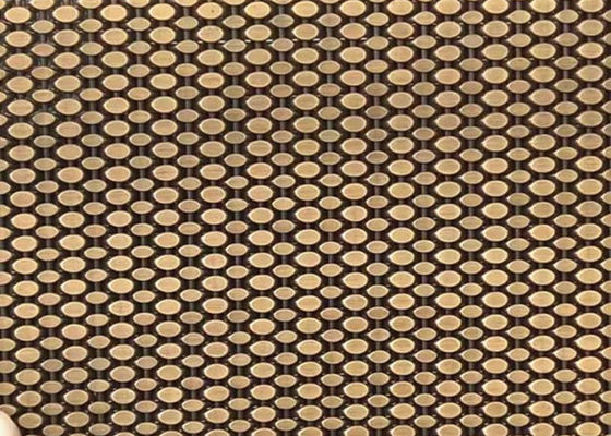 SS304建築編まれた金網はクラッディングのための真鍮の装飾的な網をAntique