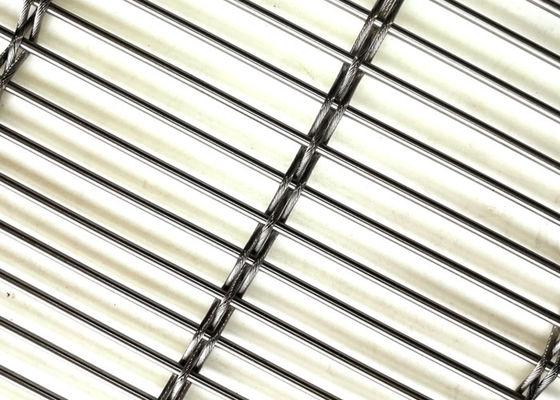 Ss 316の適用範囲が広いケーブルの67%の開始を使用して建築金属の網の正面
