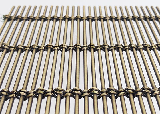 旧式な真鍮Ss316建築編まれた金属の網の適用範囲が広いBuilingの正面ワイヤー