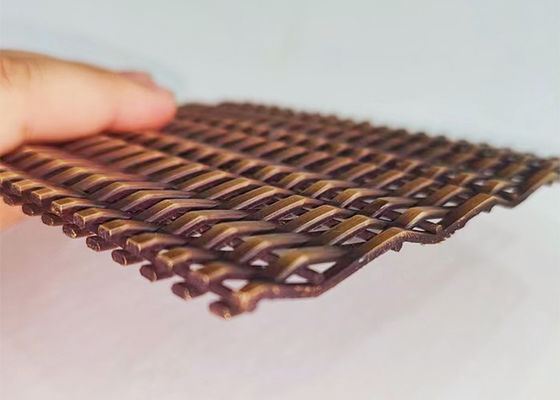 正面のクラッディングのための旧式な青銅色Ss316lの建築金属の網