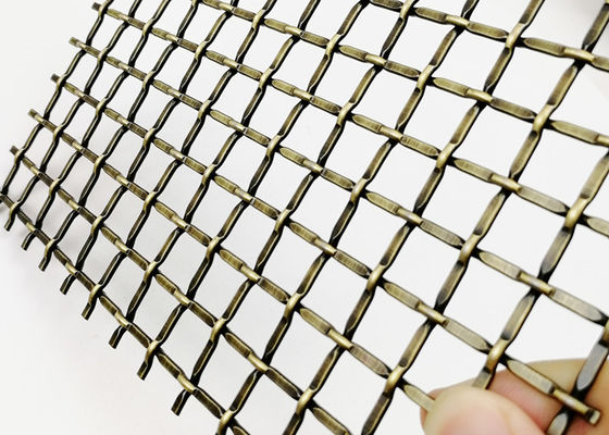3.0m x 1.5m編まれたひだを付けられた建築金属の網の装飾的なキャビネットの挿入物