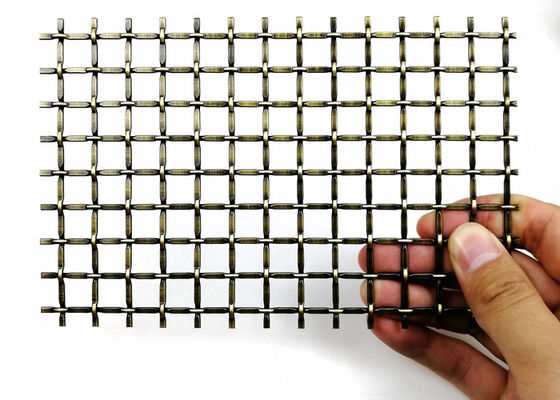 3.0m x 1.5m編まれたひだを付けられた建築金属の網の装飾的なキャビネットの挿入物