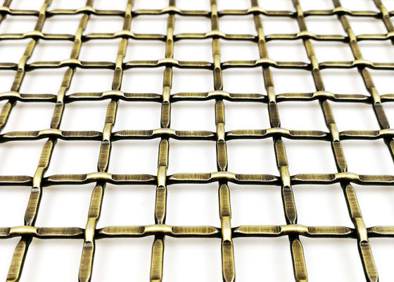3.0m x 1.5m編まれたひだを付けられた建築金属の網の装飾的なキャビネットの挿入物
