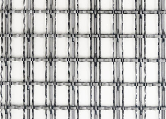 4.4mmの黒い色の建築編まれた金網の仕切りのパネルの装飾的な金属