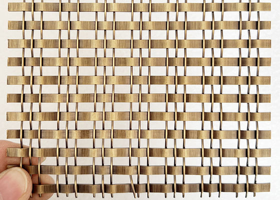 ステンレス鋼の建築骨董品キャビネットのための真鍮ロックのひだの金網