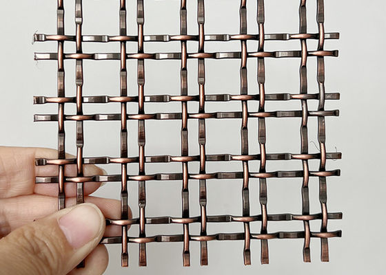 旧式な銅の装飾的な編まれたロックのひだのキャビネット ドアのためのグリルを金網