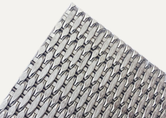 SS304 SS316のクラッディングの金属の網3.5mmの厚さの装飾的な編まれた網