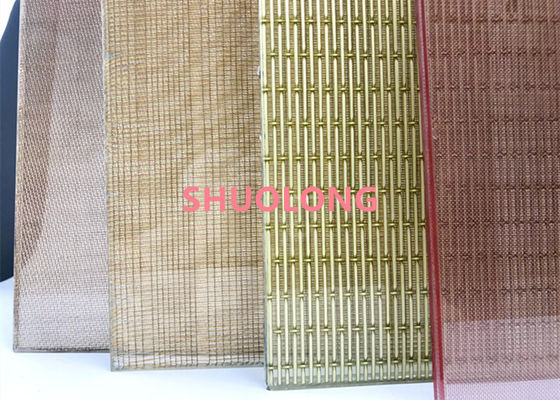 ステンレス鋼の金網の内側の層の編まれた薄板にされたガラス金属の網
