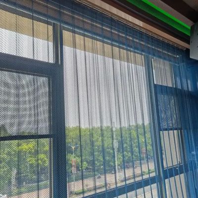 円形銀色 溶解金属コイル カーテン プライバシー と 飾り付け を 提供 する