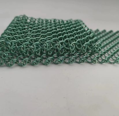 グリーンアルミワイヤー建築織布網 汎用的な装飾ソリューション