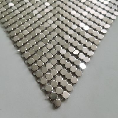 シルバーカーテン メタルメッシュ 布 メタルメッシュカーテン インテリアデザイン