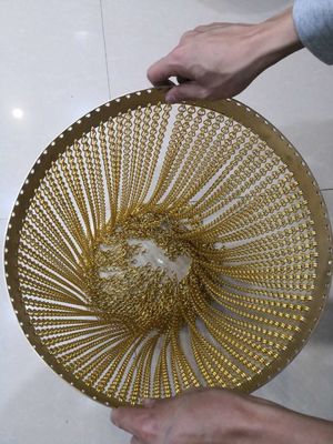 アルミチェーンカーテン 壁炉 スパークスクリーン メッシュカーテン メタルチェーンカーテン