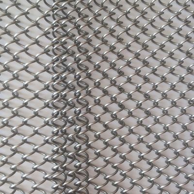 インテリア装飾 80% オープン エリア メタルコイル カーテン パーソナライズされた長さと9mmのワイヤピッチ ISO9001認証