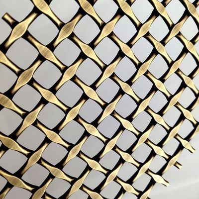 スタッドレスタイヤ 建築用織布網織布 オーダーメイドファサード用アンチブラス色