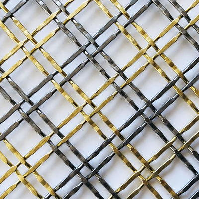 洗練されたステンレス鋼 メタルメッシュ 厚さ3.3mm キャビネットドア