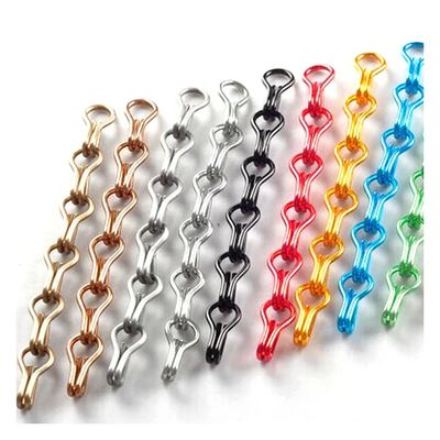 カスタマイズ可能なアルミチェーン フライスクリーンワイヤ 径2mm 標準サイズ12mm*24mm