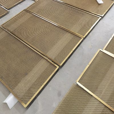 カスタムダイヤモンドグリル 1.2mm×2mmの織り直径を持つ織りワイヤ網