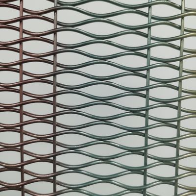 18mm ワープピッチ アルミ 装飾用ワイヤ網格子 キャビネットドア