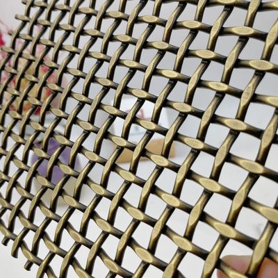 18mm ウェフトピッチ 装飾用織布ワイヤーメッシュ 清潔なフリーオイルとフラットNo.1