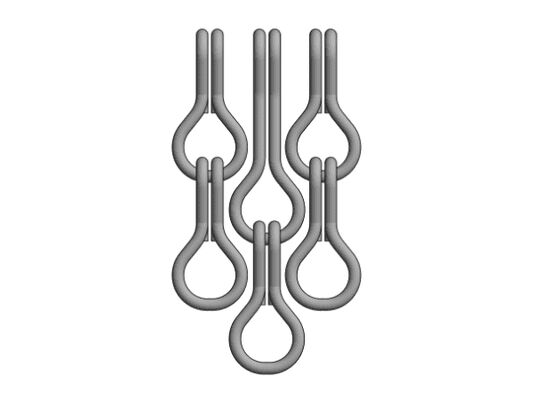 12x24mm チェーンサイズ アルミニウム チェーン フライスクリーン 60% オープン エリアと 1.2mm ワイヤー直径 効果的なフライ制御