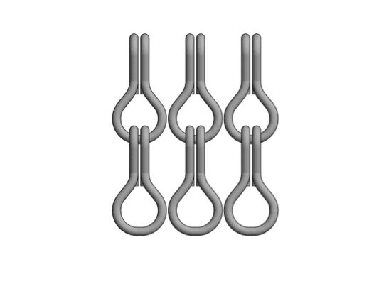 12x24mm チェーンサイズ アルミニウム チェーン フライスクリーン 60% オープン エリアと 1.2mm ワイヤー直径 効果的なフライ制御