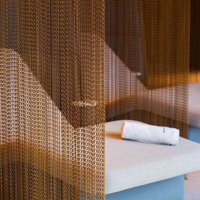 12x24mm チェーンサイズ アルミニウムチェーンカーテン 60% 開口率、1.2mm 線径、防虫用