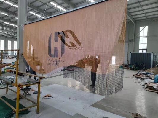 耐久性のあるアルミチェーンフライスクリーン 産業用には理想的です