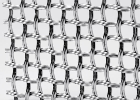 建築編まれた金網のためのステンレス鋼の正面の装飾の二重ひだを付けられた網