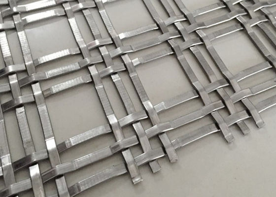 1" x1」装飾的な建築編まれた金網の三重の平らな反影響