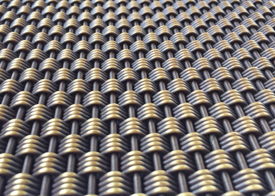 反青銅色の織り方の建築金属の網4.6mm
