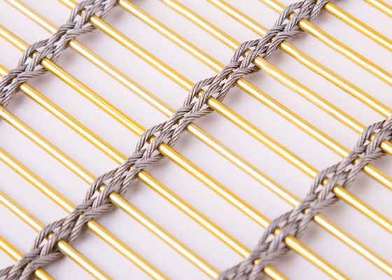 8mm編まれたアルミニウム ステンレス鋼の金属の網の高級家具階段