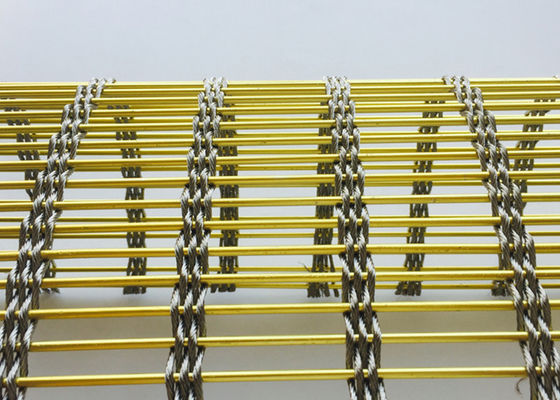 陽極酸化のステンレス鋼の建築網のアルミニウム金属7mm 50m