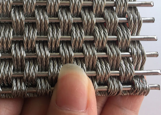 ひだを付けられた5.5mmの装飾的な建築編まれた金網の反腐食
