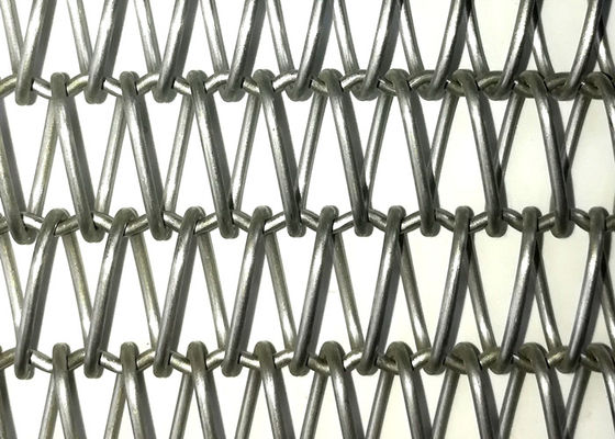0.5mm-2.0mm ワイヤー直径 スパイラルワイヤーメッシュ SGS証明書 / 幅 0.5m-2.0m